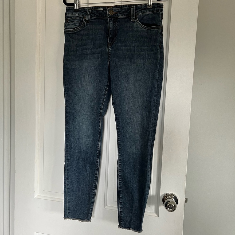 Kut From the Kloth Carlo Ankle Skinny jeans size 12P raw hem
